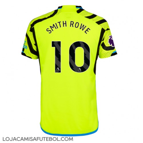 Camisa de Futebol Arsenal Emile Smith Rowe #10 Equipamento Secundário 2023-24 Manga Curta